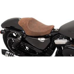 PartzBiz HD 0804-0747 - Drag Specialties 3/4 Solo Seat Distressed Brown Leather 04-19 XL Models Harley PartzBiz HD 0804-0747 - Drag Specialties 3/4 Solo Seat Distressed Brown Leather 04-19 XL Models Harley