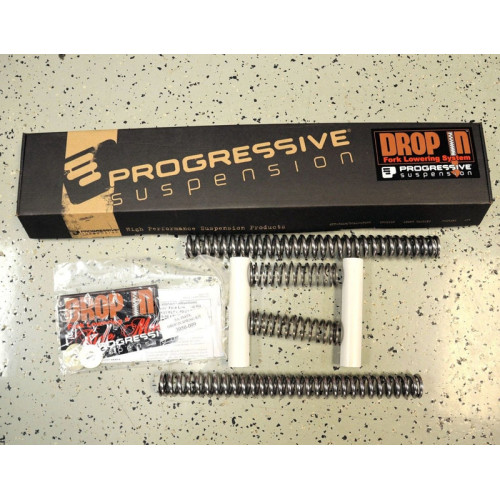 PartzBiz HD: 3477931-Progressive Drop In Front Fork Lowering Kit Harley 41mm Touring Softail 84-2017