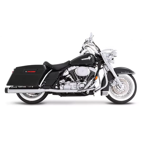 PartzBiz HD: 3453105-Rinehart Black True Dual Exhaust Black Tips 4 Mufflers 1995-2008 Harley Touring PartzBiz HD: 3453105-Rinehart Black True Dual Exhaust Black Tips 4 Mufflers 1995-2008 Harley Touring