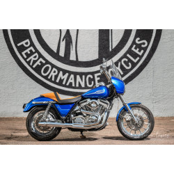 PartzBiz HD 1019 - Chrome Thunderheader 2 into 1 2:1 Full Exhaust System Pipe 1987-1991 Harley FXR