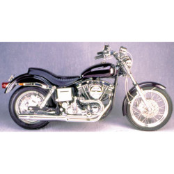 PartzBiz HD 1020 - Chrome Thunderheader 2 into 1 Exhaust Pipe System 1970-1983 Harley FX Shovelhead