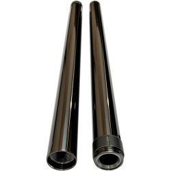 PartzBiz HD 105020B - Black 39mm Front Fork Tubes Pair Set 24.25 Stock Harley Sportster Dyna FXR XL