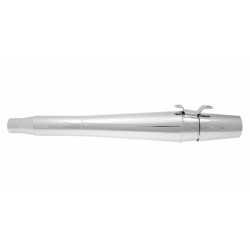 PartzBiz HD 1069 - Thunderheader Chrome Slip On Exhaust Pipe Muffler Harley Dyna FLD FXDL 12-17
