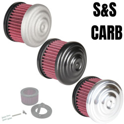 PartzBiz HD 109-0134 - TC Bros. Ripple Polished Air Cleaner S&S Super E & G Carbs PartzBiz HD 109-0134 - TC Bros. Ripple Polished Air Cleaner S&S Super E & G Carbs