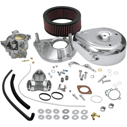 PartzBiz HD: 3452243-New S&S Super E Shorty Carb Carburetor Kit 1986-1990 Harley Sportster XL 11-0408