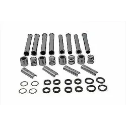 PartzBiz HD 11-0905 - Chrome Pushrod Tube Cover Complete Kit Harley Ironhead Sportster Model Silicone