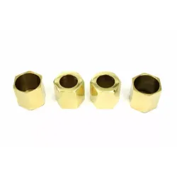 PartzBiz HD 11-1073 - Pushrod Cover Cup Set Brass For Tube Harley Sportster Ironhead Super Glide FL