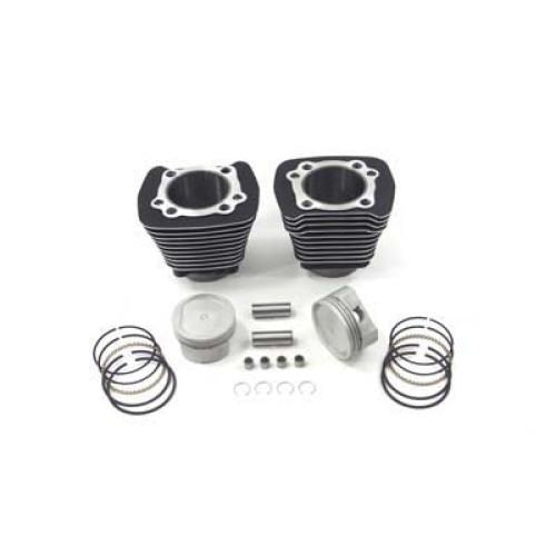 PartzBiz HD: 3441957-883 to 1200 Black Cylinder 9.5:1 Piston Big Bore Conversion Kit Harley Sportster
