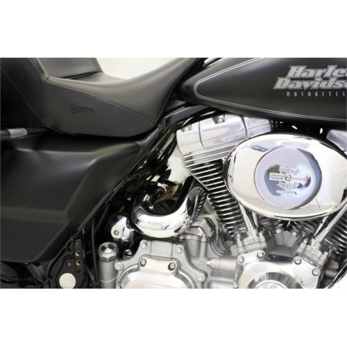PartzBiz HD: 3442988-Bassani Chrome Power Curve True Dual Header Pipes Exhaust Harley Touring 07-2016