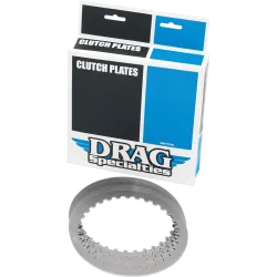 PartzBiz HD 1131-0429 - Drag Specialties แผ่นคลัชเหล็กชุด 8 ชุด Harley Big Twin Cam Evo 37913-98
