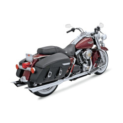 PartzBiz HD 11315A - Bassani Chrome True Duals Crossover Exhaust Headers Pipes 95-08 Harley Touring