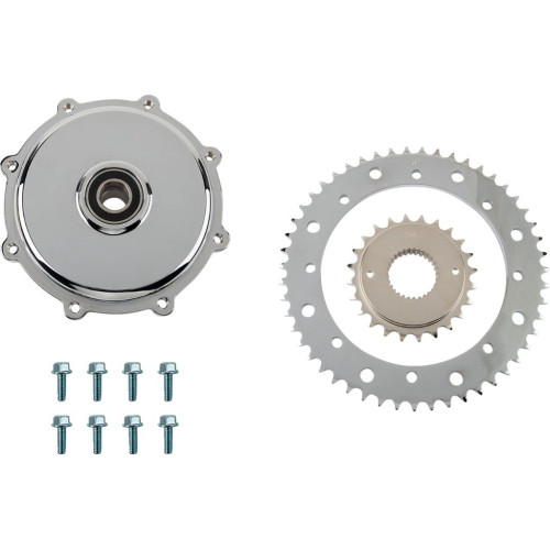 PartzBiz HD: 3479554-Drag Specialties Chrome Conversion Sprocket Kit Harley Custom Chopper Bobber PartzBiz HD: 3479554-Drag Specialties Chrome Conversion Sprocket Kit Harley Custom Chopper Bobber