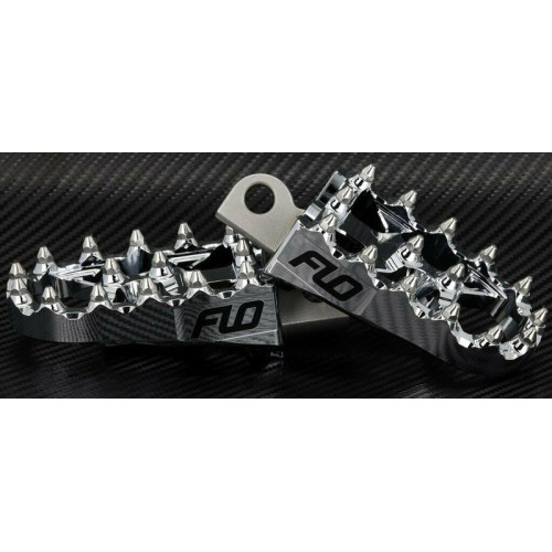 PartzBiz HD: 3461115-Flo Moto Chrome Aluminum Motorcycle MX Platform Foot Pegs Pair Set Harley Custom PartzBiz HD: 3461115-Flo Moto Chrome Aluminum Motorcycle MX Platform Foot Pegs Pair Set Harley Custom