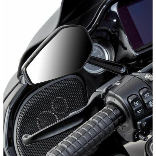 PartzBiz HD: 3471594-Arlen Ness Black Mini Stocker กระจกมองข้างซ้าย แฮนด์แบบเกลียวใน Harley PartzBiz HD: 3471594-Arlen Ness Black Mini Stocker กระจกมองข้างซ้าย แฮนด์แบบเกลียวใน Harley