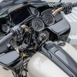 PartzBiz HD 130-006 - Arlen Ness Method Triple Tree Kit Set Black CNC Aluminum Harley FLTR 2015+