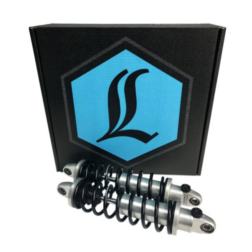 PartzBiz HD: 3469042-Legend Revo-A Adjustable Silver 13” Performance Coil Shocks HD Harley Dyna 91-17