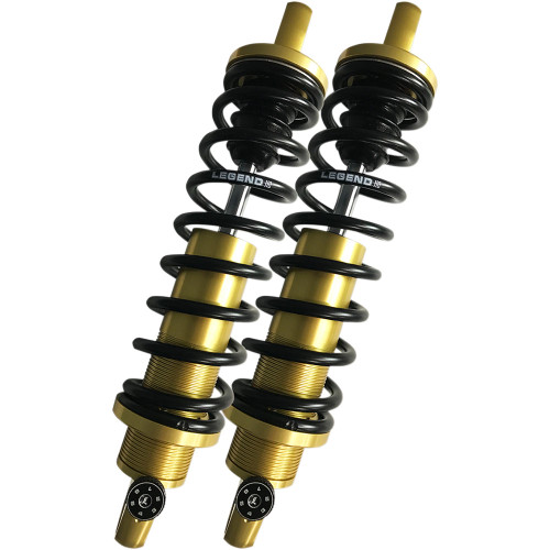 PartzBiz HD: 3468751-Legend Revo-A Adjustable Coil Suspension 12” Gold HD Shocks Harley 99+ Touring