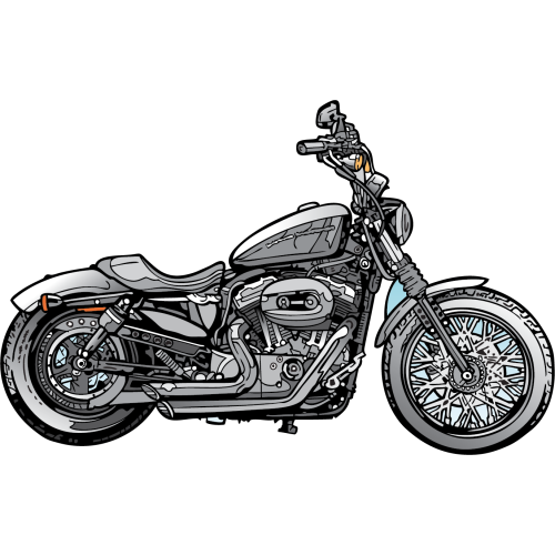 PartzBiz HD: 3469097-Legend Revo-Arc Piggyback Coil Suspension 13” Heavy Duty Shocks Harley 04-20 XL