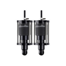 PartzBiz HD 1311-0145 - Legend Suspension Air Ride Adjustable Shocks Shock Kit Pair Harley Softail 00-17