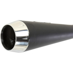 PartzBiz HD 13122J - Bassani Black Short Upsweep  2 into 1 Pipe Road Rage Exhaust 06-2017 Harley Dyna