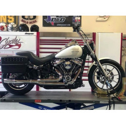 PartzBiz HD 1363X - Thunderheader X-Series 2 - 1 Chrome Low Exhaust System Pipes Harley Softail 18+