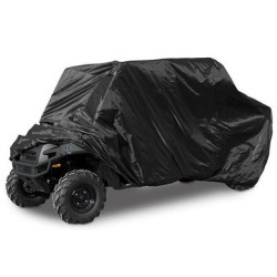 PartzBiz HD 156651 - QuadBoss Quad Boss UTV ATV SXS Black Rain Cover Protection Crew Mule Universal