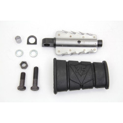 PartzBiz HD 17-0283 - Fudgesickle 45 V Kick Starter Pedal ยางสีดำเปลี่ยน Harley Ironhead Pan