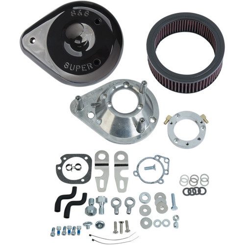 PartzBiz HD: 3476971-S&S Cycle Black Teardrop Air Cleaner Filter kit Intake 2017+ Harley Sportster XL