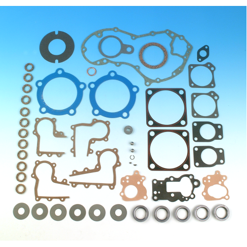 PartzBiz HD: 3449596-ชุดปะเก็นหัวทองแดงของ James Complete Engine 1936-1947 Harley Knucklehead EL FL