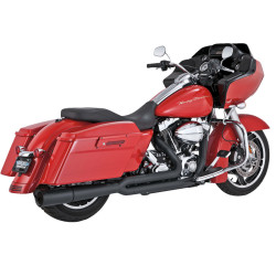 PartzBiz HD 17359 - Vance & Hines Chrome 2 Into 1 2:1 Pro Pipe Exhaust System Harley Touring 10-16