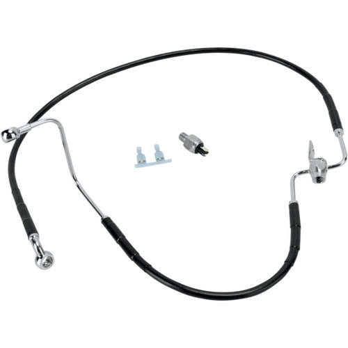 PartzBiz HD: 3475605-43 5/8” Standard Length  Black Vinyl Brake Rear Line Kit Harley Softail 08-10