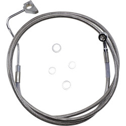 PartzBiz HD 1741-3993 - 74 1/2 +10‚” สายเบรกบนสแตนเลสแบบขยาย Harley Touring 14+ ABS