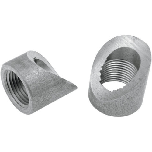 PartzBiz HD: 3450917-Drag Specialties O2 sensor Bung Set 18MM 45 Degree Weld In Harley Chopper Bopper