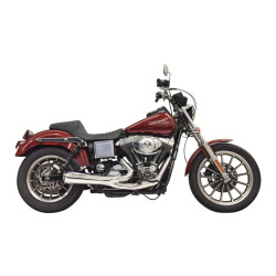 PartzBiz HD 1D5C - Bassani Road Rage Ripper 2 Into 1 Chrome Exhaust System Pipe Harley Dyna 93-05