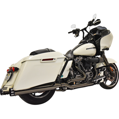 PartzBiz HD: 3474787-Bassani True Dual Black Mercury Mufflers Exhaust System Pipes Harley Touring 17+