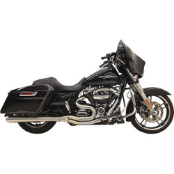 PartzBiz HD 1F21SS - Bassani Road Rage 3 Stainless Exhaust System Headers Megaphone Harley Touring M8