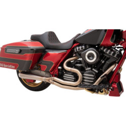 PartzBiz HD 1F22SS - Bassani Road Rage 3 Stainless Steel Exhaust System Pipes Short Harley Touring M8