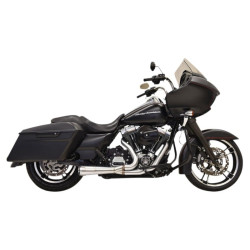 PartzBiz HD 1F52SS - Bassani Stainless Steel Road Rage 2 - 1 Short Exhaust Pipe 95-16 Harley Touring