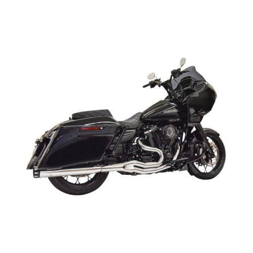 PartzBiz HD: 3475185-Bassani Road Rage 2-1 Chrome HP Performance Exhaust Pipes Harley Touring M8 17+