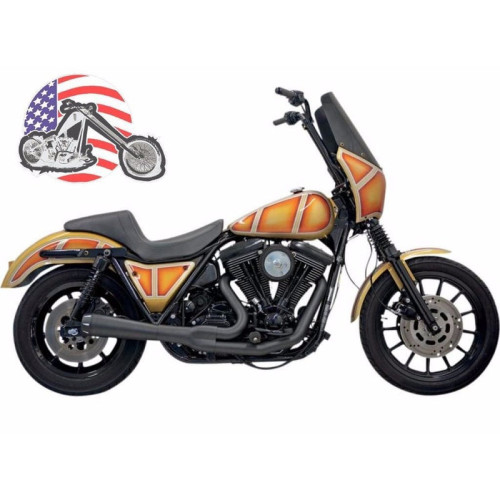 PartzBiz HD: 3443704-ท่อไอเสีย Black Bassani 2 ออก 1 Road Rage พร้อมท่อไอเสียแบบ Upswept FXR PartzBiz HD: 3443704-ท่อไอเสีย Black Bassani 2 ออก 1 Road Rage พร้อมท่อไอเสียแบบ Upswept FXR