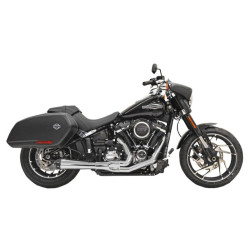 PartzBiz HD 1S81R - Bassani Road Rage 3 Megaphone 2 Into 1 Chrome Exhaust Pipe 18+ Harley Softail M8