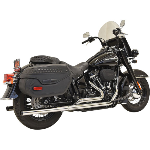 PartzBiz HD: 3460412-Bassani Chrome Dual Exhaust Mufflers System Straight Pipes Harley 18+ FLHC FLDE PartzBiz HD: 3460412-Bassani Chrome Dual Exhaust Mufflers System Straight Pipes Harley 18+ FLHC FLDE