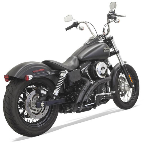 PartzBiz HD: 3443808-Bassani Black Radial Sweepers ท่อไอเสียแบบมีรู Heatshields Harley Softail FXD PartzBiz HD: 3443808-Bassani Black Radial Sweepers ท่อไอเสียแบบมีรู Heatshields Harley Softail FXD