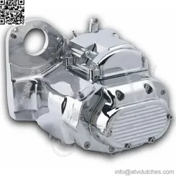 PartzBiz HD 201-59 - Ultima Polished & Chrome 6-Speed Transmission Trans Evolution Evo Harley Softail