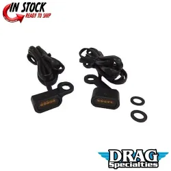 PartzBiz HD 2040-2138 - ไฟเลี้ยวกระจกมองข้าง LED สีดำเลนส์แอมเบอร์ 04-20 Sportster Harley PartzBiz HD 2040-2138 - ไฟเลี้ยวกระจกมองข้าง LED สีดำเลนส์แอมเบอร์ 04-20 Sportster Harley
