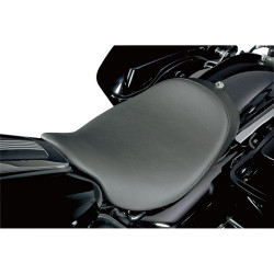 PartzBiz HD 21-401 - Danny Gray Weekday Leather Black Solo Seat 08-20 Harley Touring Bagger Dresser
