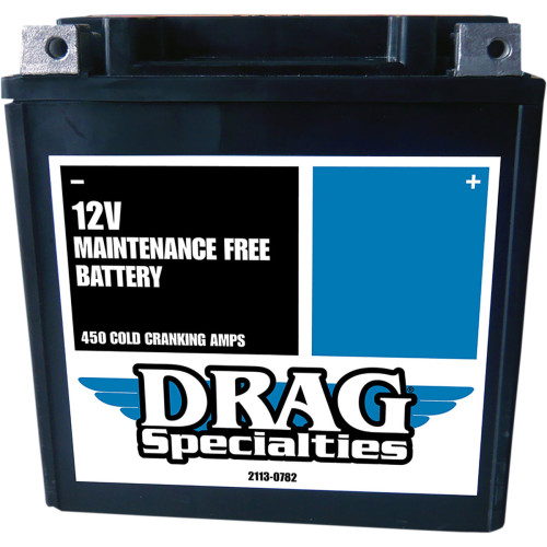 PartzBiz HD: 3461127-Drag AGM Absorbed Glass Mat Acid Battery Harley Touring Bagger Dresser 1997-2020