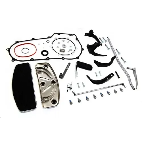 PartzBiz HD: 3449379-Complete Floorboard Footboard Kit Floorboards Foot Boards 2006-2017 Harley Dyna