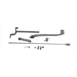 PartzBiz HD 22-0812 - Replica Chrome Rear Brake Pedal Arm Shaft Linkage Kit Harley Ironhead Sportster