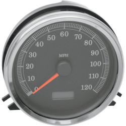 PartzBiz HD 2210-0104 - Black Electronic Analog MPH Speedometer Speedo Harley 96-03 Softail Road King